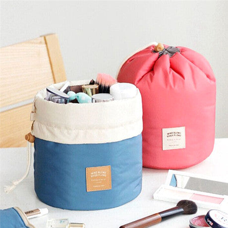drawstring pouch bucket barrel cosmetic makeup bags travel organizer Cosmetic Travel Makeup Bag – Make Up